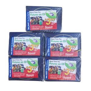 Lot Of 6 Vintage Walmart Photo Albums 4x6 Photo Center Blue Rare HTF Sealed NIP